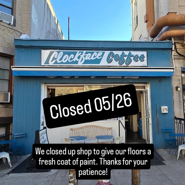 At Clockface Coffee: real cafe photos