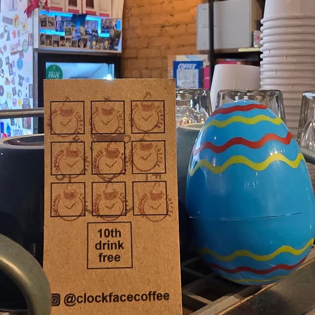 At Clockface Coffee: real cafe photos