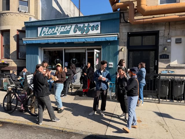 At Clockface Coffee: real cafe photos