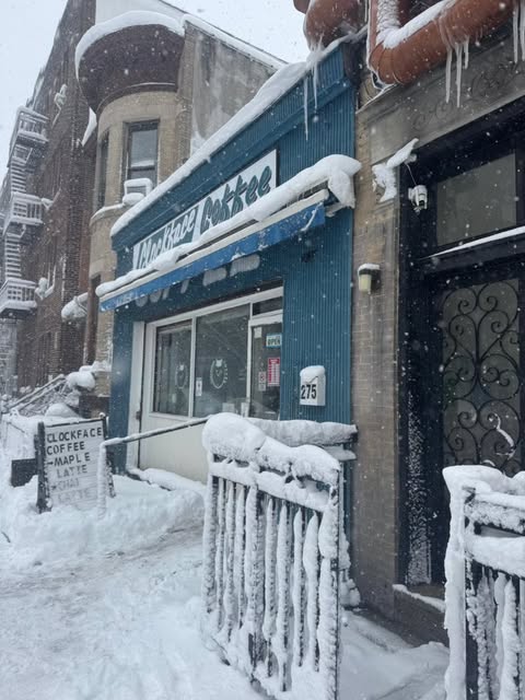 At Clockface Coffee: real cafe photos